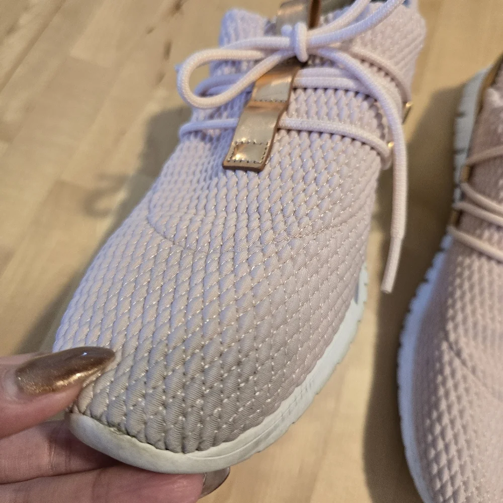 Cole Haan Slip On Sneakers Pink Rose Gold Size 9B